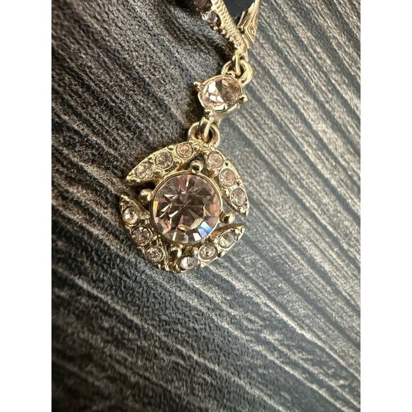 GIVENCHY Crystal Element Double Drop Earrings - Picture 2 of 6